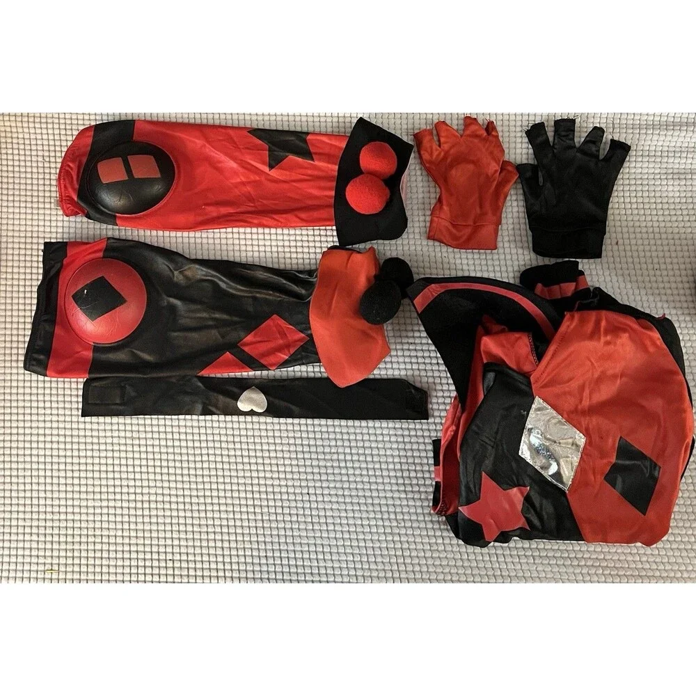 DC Harley Quinn Halloween Costume Girls Small 4-6 NEW - Picture 2 of 5